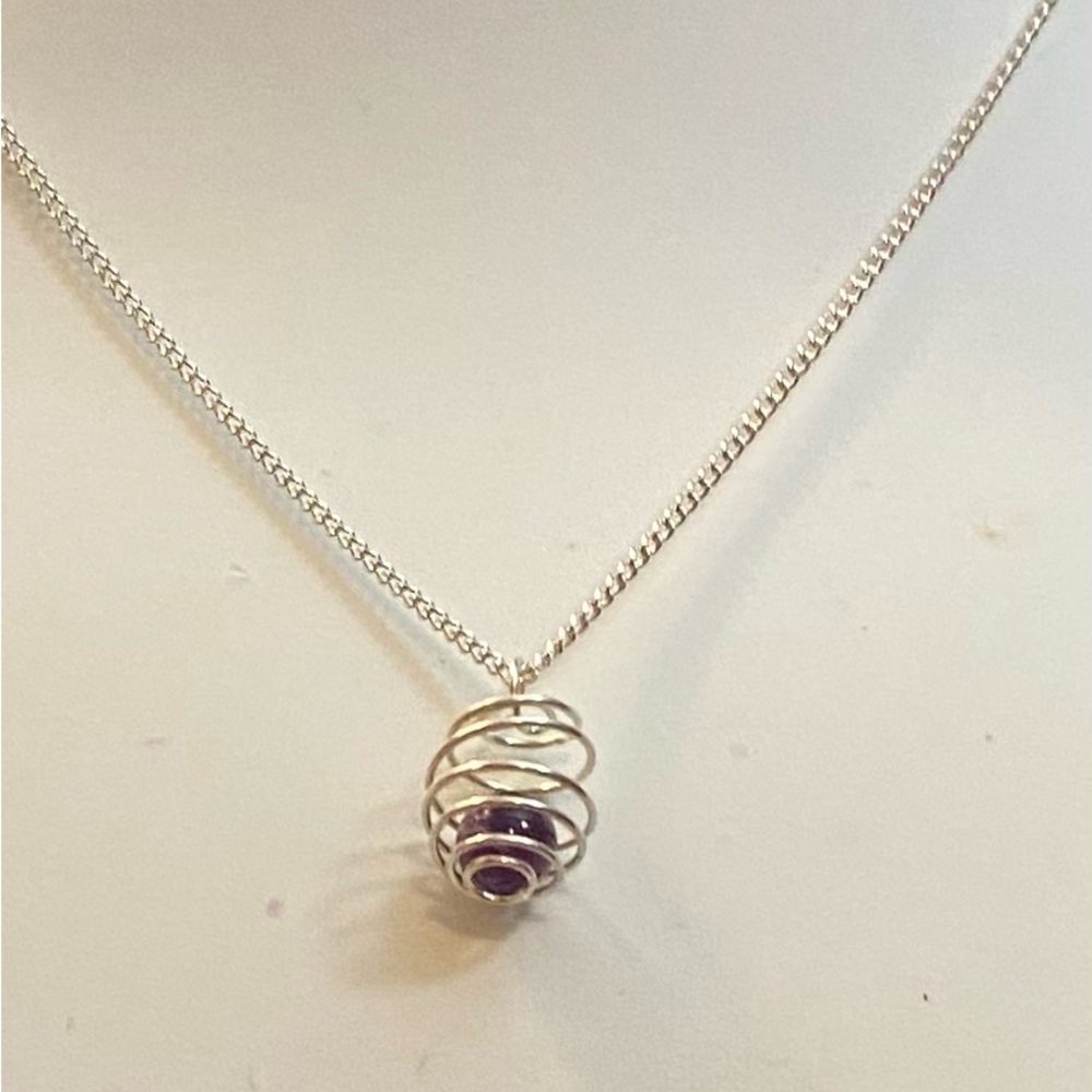 NEW Fluorite in a Cage necklace